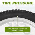 2Set 16x3.0Inch E-Bike Tire (76-305) 35 P.S.I Plus 2 Pcs Inner Tube Bicycle Tires for Electric Bike/Scooter/Fat Bike