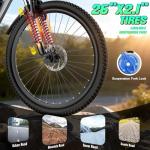 Electric Bike for Adults, 26" Commuter Ebikes with 7-Speed Gears, 25MPH Lightweight E Bike, 720W Peak Motor, 375Wh Removable Battery, 50 Miles Range, Electric Mountain Bicycle for All Terrain (Gray)