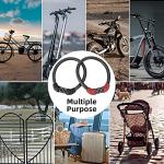 ROCKBROS Bike Lock 5 Digit Cable Lock Lightweight Bicycle Lock Bike Lock Combination Portable Lock for Bike 22inch Black