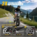 HiKeep Electric Bike for Adults - 1500W Peak Motor, 48V15Ah Battery, 25MPH Fat Tire Ebike with Dual Suspension, 16 × 3.0 Inch All-Terrain Tires, Dual Mechanical Disc Brake, Safety Tested to UL 2849