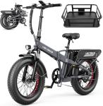 Heybike Mars 2.0 Foldable Electric Bike for Adults,1800W Peak Motor 100N.M Torque Ebike,20*4'' Fat Tire E Bike with 70+Miles Long Range,624WH Removable Battery for Beach,Commuting,Snow,Shock Absorber