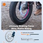 Heybike Mars 2.0 Foldable Electric Bike for Adults,1800W Peak Motor 100N.M Torque Ebike,20*4'' Fat Tire E Bike with 70+Miles Long Range,624WH Removable Battery for Beach,Commuting,Snow,Shock Absorber