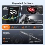 Heybike Mars 2.0 Foldable Electric Bike for Adults,1800W Peak Motor 100N.M Torque Ebike,20*4'' Fat Tire E Bike with 70+Miles Long Range,624WH Removable Battery for Beach,Commuting,Snow,Shock Absorber