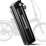Lemennoy 48V 10Ah Silverfish E Bike Batteries with Safe Lock, 30A BMS, 48V Bicycle Battery for 250W - 1500W Bafang General Motor Electric Folding Bike Battery
