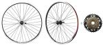 CyclingDeal MTB Bicycle Double Wall Rims 26" Wheelset - Front & Rear Mountain Bike Wheels - Compatible with Shimano MF-TZ500 Freewheel - 7 Speed
