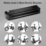 Lemennoy 48V 10Ah Silverfish E Bike Batteries with Safe Lock, 30A BMS, 48V Bicycle Battery for 250W - 1500W Bafang General Motor Electric Folding Bike Battery