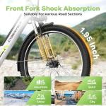 LIONLAND 26" Electric Bike for Adult,1000W Peak, up 80 Miles Removable Battery Ebike,Adult Electric Bicycles for All Terrain,Men Women EBike, 7-Speed