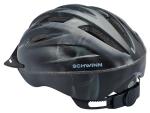 Schwinn Intercept Helmet for Adults, Black, Size 58 - 62 cm for Riders Ages 14+, Lightweight Microshell, Adjustable Dial and Straps, Interior Padding, 10 Air Vents, Removable Visor, Adult Bike Helmet