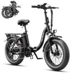Heybike Ranger 2.0 Electric Bike for Adults, 1400W Peak Motor Ebike, 20'' Fat Tire Step-Thru E Bike with 600Wh Removable Battery, Up to 28MPH & 60 Miles, All-Terrain Folding Electric Bicycle–Black