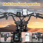 VOLTVOGUE Electric ebike | Full Suspension | Peak 1500w Motor | 31MPH Top Speed | Range 40-70 Miles | 48V 960Wh Removable Battery | LED Headlights | 20-Inch All-Terrain Fat Tires |