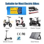 CXZCXZ 48V Ebike Battery, Lithium Battery with XT60 Connector, Compatible with E-Bikes, Scooters, ATVs, Motorcycles and More, for 200-1000W Motor（48V10AH(250W-1000W)