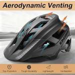 KINGBIKE Mountain Bike Helmet MTB Ebike Helmets for Adults Men Women Professional Trail Enduro XC Cross Country NTA-8776 E-Bike Certified (Matte Black, M)