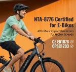 KINGBIKE Mountain Bike Helmet MTB Ebike Helmets for Adults Men Women Professional Trail Enduro XC Cross Country NTA-8776 E-Bike Certified (Matte Black, M)