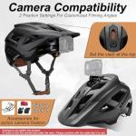 KINGBIKE Mountain Bike Helmet MTB Ebike Helmets for Adults Men Women Professional Trail Enduro XC Cross Country NTA-8776 E-Bike Certified (Matte Black, M)