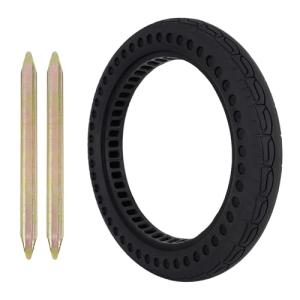 14x2.125 Solid Tire - 14 Inch 14x2.125 Electric Bike Tubeless Tire for E-Bike, E-Scooter and Electric Folding Bike - Rear/Front Wheel Replacement - Airless - Puncture-Proof - 1 Pack