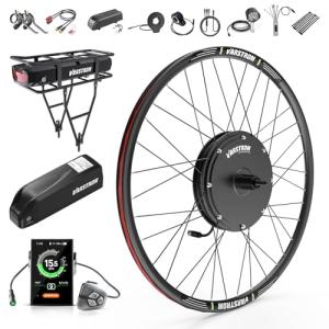 Varstrom 48V 1000W 1500W Rear & Front Hub Motor Kit - Ebike Conversion Kit for 26"/27.5"/28"/29"/700C Front Rear Wheel,Electric Bike Conversion Set with Display & Ebike Battery (Optional)