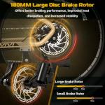 Vivi ACE07 Electric Bike, 26" x 4.0 Fat Tire Ebike, 1475W Peak Motor Electric Bike for Adults, 25MPH Ebikes for Adults with 48V 720WH Removable Battery, 7 Speed, SGS Certified to UL2849