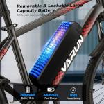 VARUN Electric Bike - Ebikes for Adults Peak 500W 20MPH Up to 40Mile Commuter Ebike with Removable Battery, Electric Mountain Bike with 7-Speed Front Fork Suspension and Dual Disc Brakes