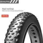 20x4.0 inch Fat Bike Tire 60TPI for Electric Bike Fat Bicycle Tire 4.0 inch Mountain Bike Tire (20x4.0 inches)