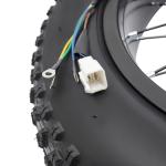 20 Inch 48V 1500W Rear Wheel Wlectric Bike Motor Conversion Kit, 7-Speed 500RPM Thumb Throttle Brushless Gearless Rear Wheel E Bike Motor Conversion Kit with LCD Display, PAS