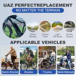 UAZ 36V 48V 52V Ebike Battery 5 Pin 10.4AH 15.6AH 20AH with 40A BMS, Safe Lock, LED Indicator Light, USB Port, for 250-1500W Motor E-Bike, Scooter, Electric Bicycle (48V10.4AH-5PIN)