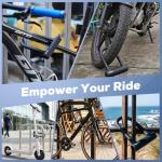 Corki Bike Lock Heavy Duty Anti Theft U Lock with 5ft Security Cable and Keys 17mm Schackle Electric Scooter Lock, Bicycle Lock with Mounting Bracket for Ebike Motorcycle -Black