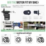 BAFANG 48V 750W Mid Drive Kit - BBS02B CAN Bus Electric Bike Conversion Kit with EKD01 Display Ebike Conversion Kit Mid Drive Motor with 44T Chainwheel for Mountain Bike Road Bicycle