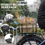 ESKUTE Electric Bike for Adults - 48V20.8Ah Battery Ebike up to 80 Miles, Peak 1500W Brushless Motor, 32MPH, 26x4.0 Fat Tire Step-Over Mountain Ebike, Full Suspensions E-Bike， Blue