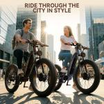 FREESKY 4000W Dual Motor Electric Bike for Adults, 48V 30AH Battery 120Miles Range, 40+MPH AWD Fast E-Bike, 26" Fat Tire Full Suspension Off-Road Mountain E Bike, Black