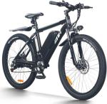 ZNH Electric Bike for Adults, 750W Peak Electric Mountain Bike with 48V 13Ah Removable Battery, 20MPH Brushless Motor Up to 50 Miles, Suspension Fork, 26'' Fat Tire Commuter Ebike, Black