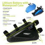 VISET LI 48V15Ah Ebike Battery with Bag, 36V/48V/ 52V/10Ah/15Ah/20Ah Electric Bike for 250W-1500W Motor for Mountain Bike Motor Bike/Trike/Scooter Conversion Kit