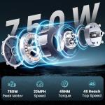 AYOLNY Folding Electric Bike for Adults, 750W Peak 14" Foldable Ebike, 36V Battery 20 Miles Range, 3 Riding Modes with PAS, Compact Commuter E-Bike