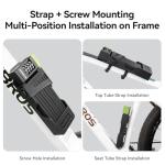 ROCKBROS Folding Bike Lock Combination with Mount Bracket Kit, 4-Digit Combo for Bicycles, Heavy Duty Anti-Theft, Anti-Cut Bicycle Lock,3.94ft (120cm) Length x 0.34 in (8.53 mm)