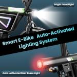 AYOLNY Folding Electric Bike for Adults, 750W Peak 14" Foldable Ebike, 36V Battery 20 Miles Range, 3 Riding Modes with PAS, Compact Commuter E-Bike