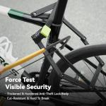 ROCKBROS Folding Bike Lock Combination with Mount Bracket Kit, 4-Digit Combo for Bicycles, Heavy Duty Anti-Theft, Anti-Cut Bicycle Lock,3.94ft (120cm) Length x 0.34 in (8.53 mm)