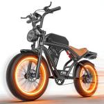 ASKGO Electric Bike for Adults, 2500W Peak Motor, 32MPH & 100 Miles, 48V 20Ah Large Battery, NFC & Password Unlock, Electric Dirt Bike with LCD, Dual Suspension & Brakes, 20" Fat Tire Off-Road Ebike