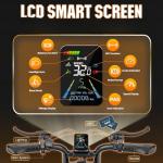 ASKGO Electric Bike for Adults, 2500W Peak Motor, 32MPH & 100 Miles, 48V 20Ah Large Battery, NFC & Password Unlock, Electric Dirt Bike with LCD, Dual Suspension & Brakes, 20" Fat Tire Off-Road Ebike