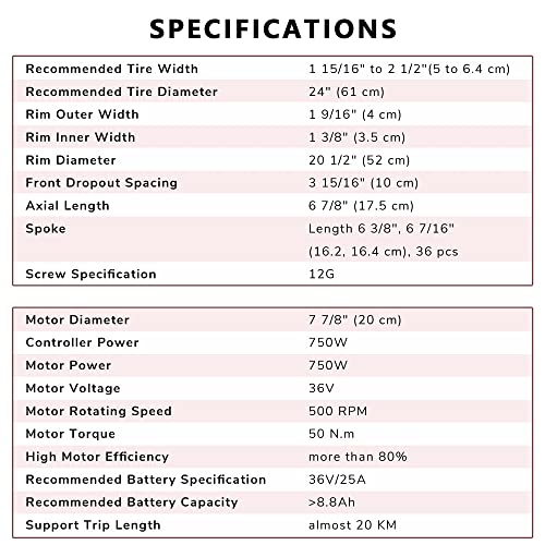 24" eBike Conversion Kit with 750W Motor