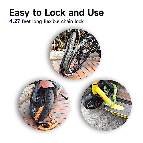 NDakter 5-Digit Combination Bike Chain Lock