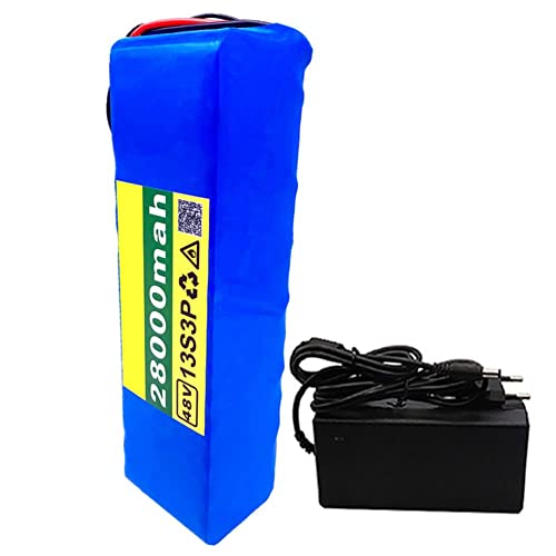 Tiahf 48V 28Ah E-Bike Battery, Xt60 Plug + Charger