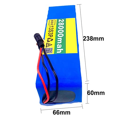 Tiahf 48V 28Ah E-Bike Battery, Xt60 Plug + Charger