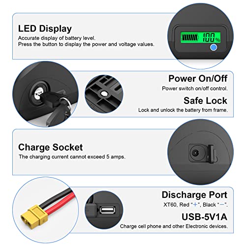 52V Lithium Ion Ebike Battery for Rad Power/Runner