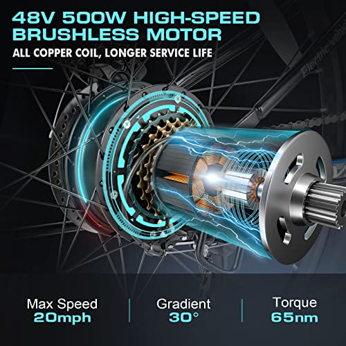 Vivi Electric Bike: 500W, 26'' Folding E-Bike