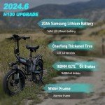 Folding 20'' AWD e-Bike with Dual Motor, LG 16Ah Lithium Battery