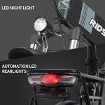 Ridstar Foldable Electric Bike: 1000W, 20'' Fat Tire