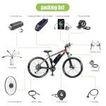 BAFANG 48V 500W Front Hub Motor Electric Bike Conversion Kit for 20“/26"/700C Wheel Drive Engine with LCD Display &Optional Ebike Battery
