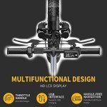 EBKAROCY Ebikes for Adults, 400W Motor 20MPH Max Speed, 14” Tire, 48V 15AH Removable Battery for Electric Bike, Multi-Shock Absorption, City Commuter, Foldable Adult Electric Bicycles for Women, Men