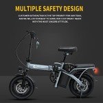 EBKAROCY Ebikes for Adults, 400W Motor 20MPH Max Speed, 14” Tire, 48V 15AH Removable Battery for Electric Bike, Multi-Shock Absorption, City Commuter, Foldable Adult Electric Bicycles for Women, Men