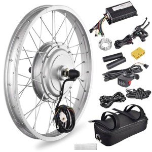 AW Electric Bicycle Front Wheel 20" E-Bike Conversion Kit 36V 750W Ebike Wheel Kit Thumb Throttle Hub Bicycle Conversion Motor Kit