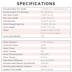 AW Electric Bicycle Front Wheel 20" E-Bike Conversion Kit 36V 750W Ebike Wheel Kit Thumb Throttle Hub Bicycle Conversion Motor Kit